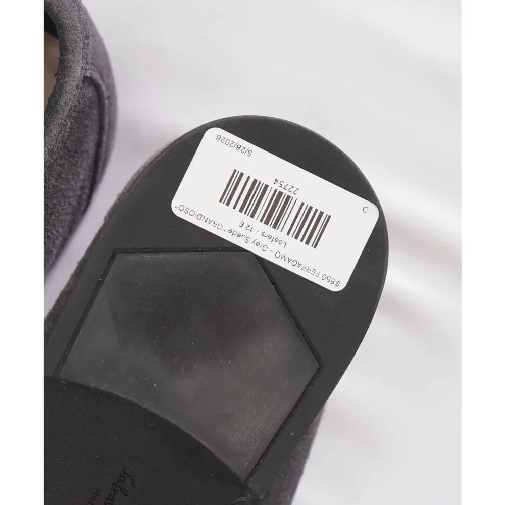 $850 FERRAGAMO - Gray Suede 
